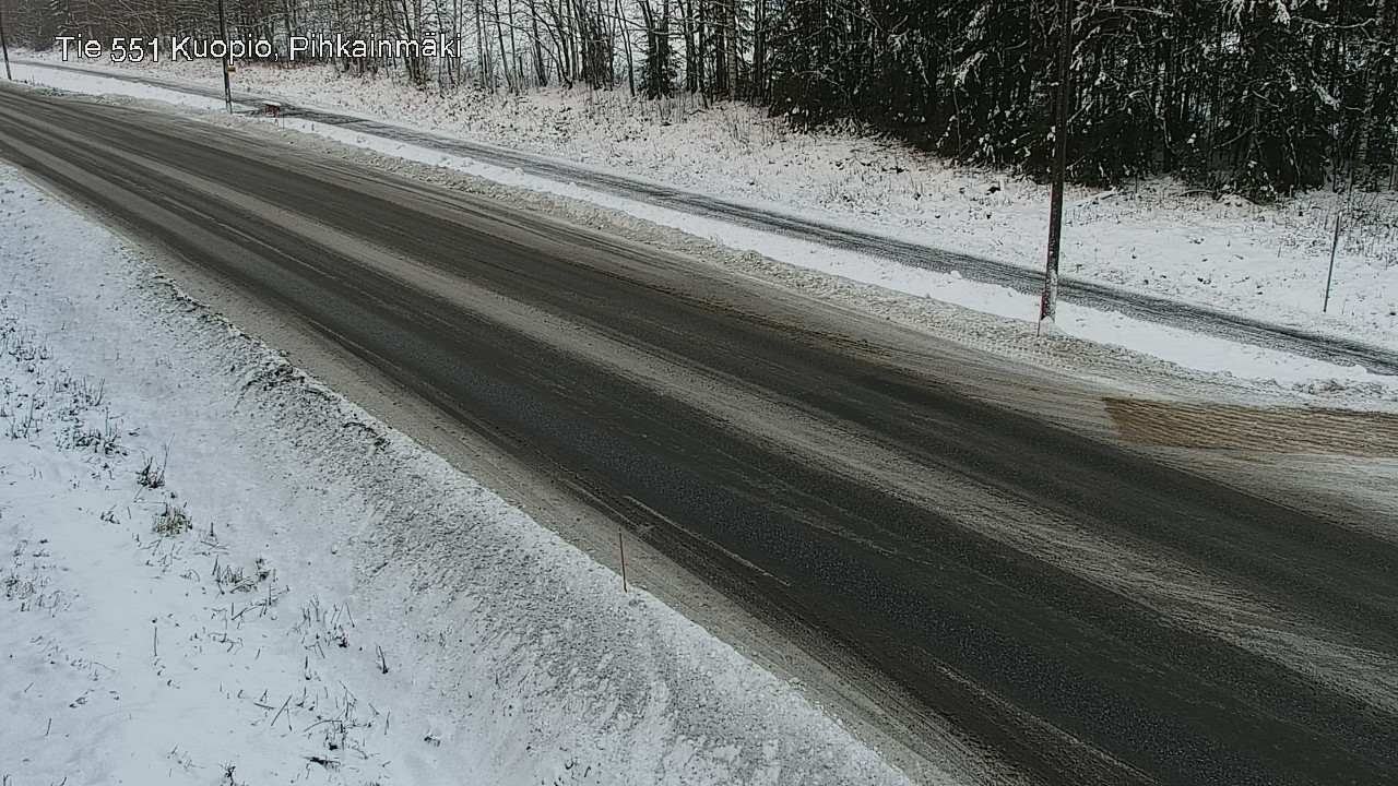 Weather Camera Image Road 551 Kuopio, Pihkainmäki, Kuopio, Pohjois-Savo