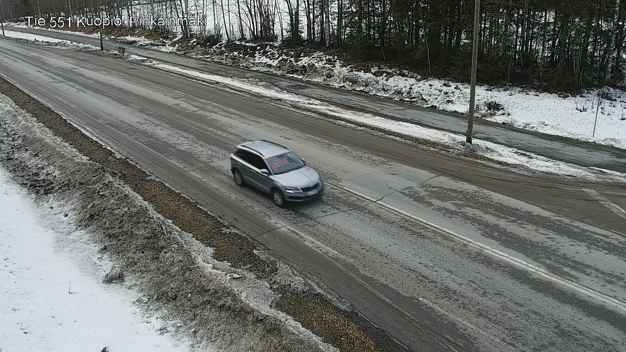 Weather Camera Image Väg 551 Kuopio, Pihkainmäki, Kuopio, Pohjois-Savo