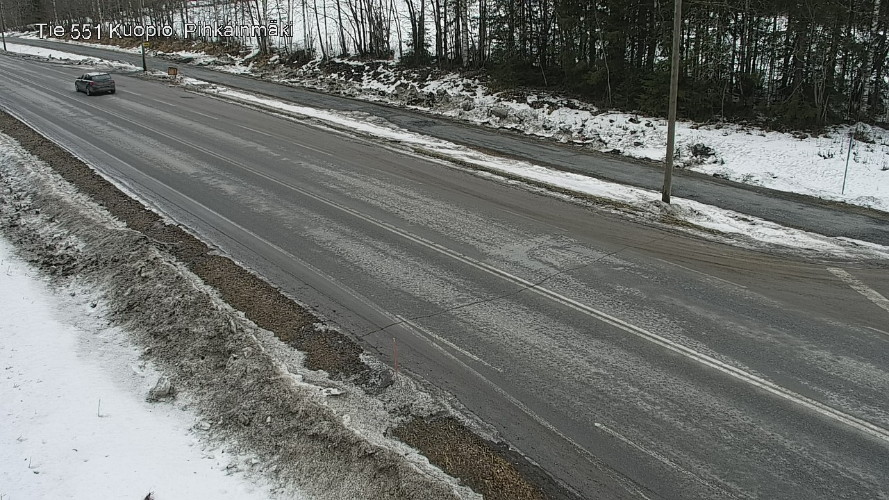 Weather Camera Image Väg 551 Kuopio, Pihkainmäki, Kuopio, Pohjois-Savo