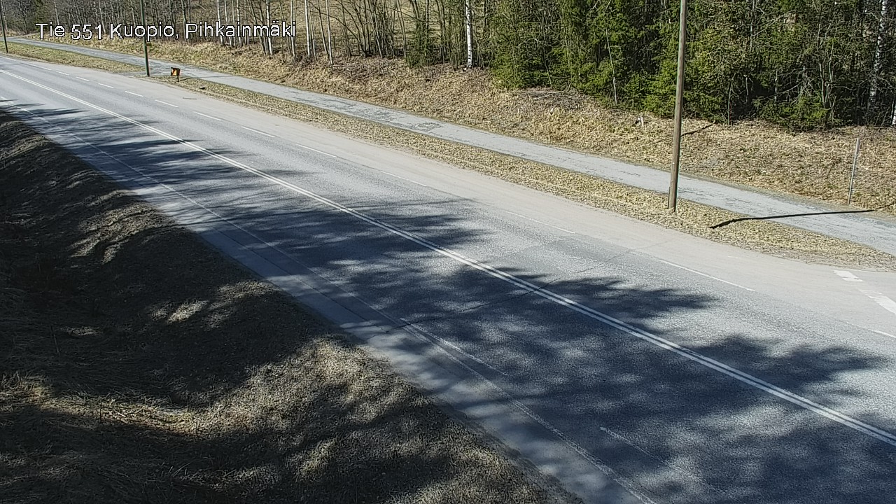 Weather Camera Image Road 551 Kuopio, Pihkainmäki, Kuopio, Pohjois-Savo