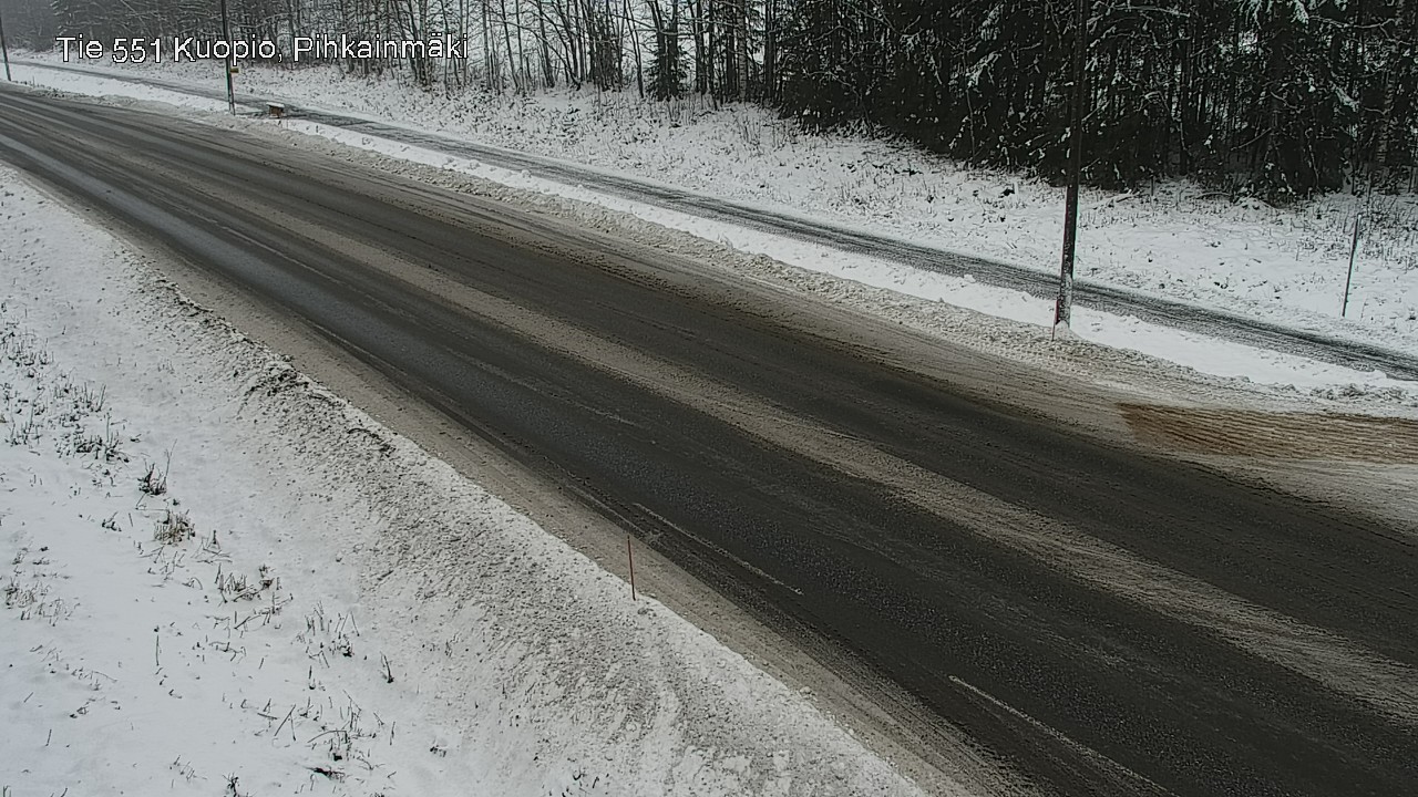 Weather Camera Image Road 551 Kuopio, Pihkainmäki, Kuopio, Pohjois-Savo