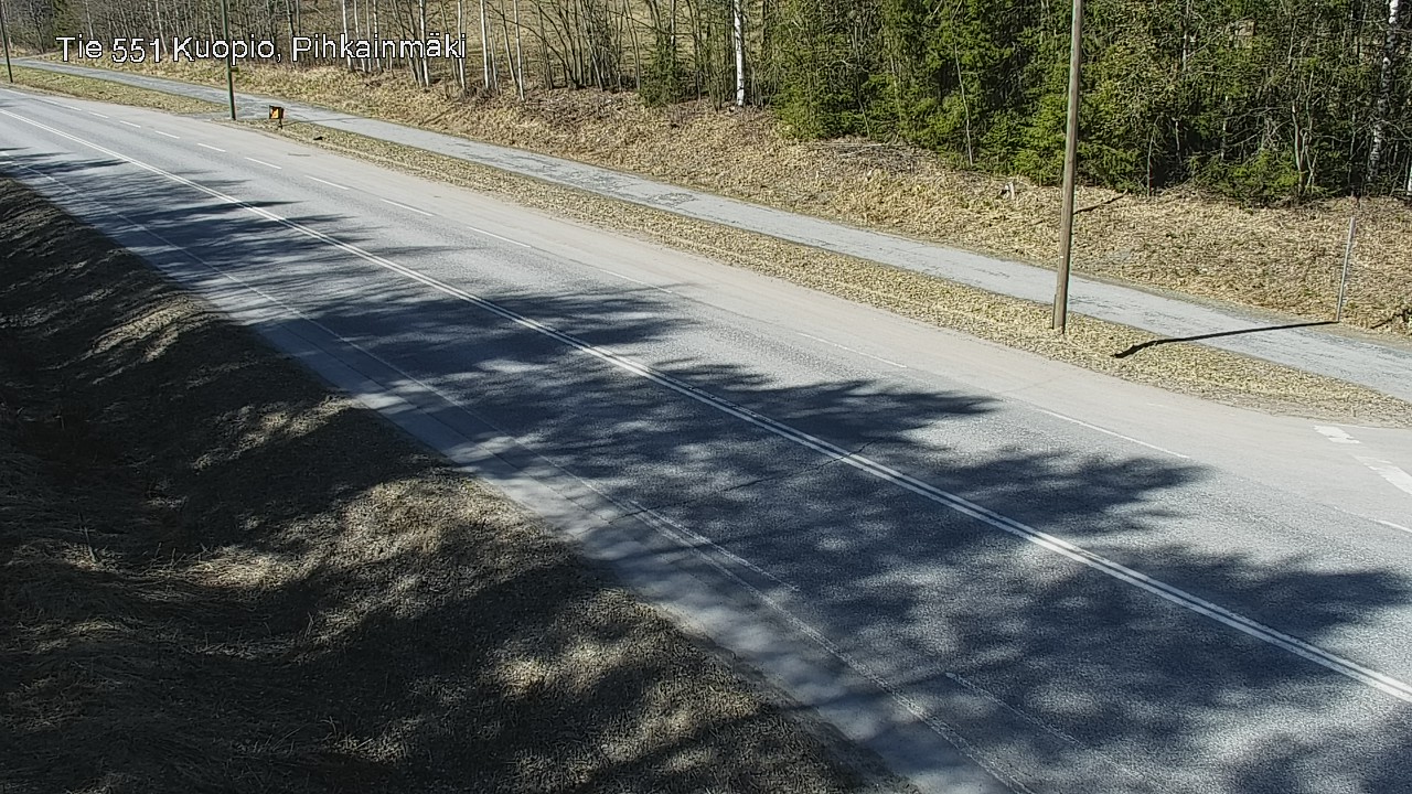 Weather Camera Image Road 551 Kuopio, Pihkainmäki, Kuopio, Pohjois-Savo