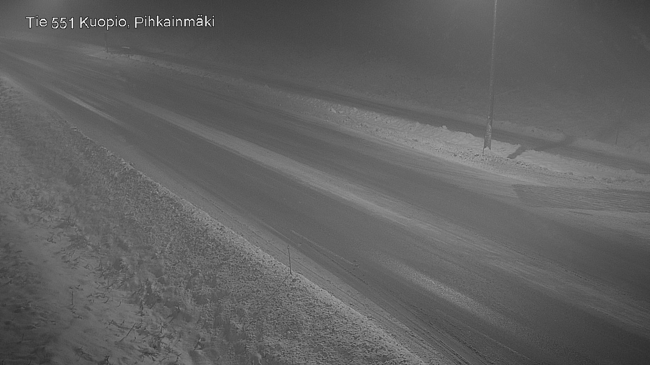 Weather Camera Image Road 551 Kuopio, Pihkainmäki, Kuopio, Pohjois-Savo