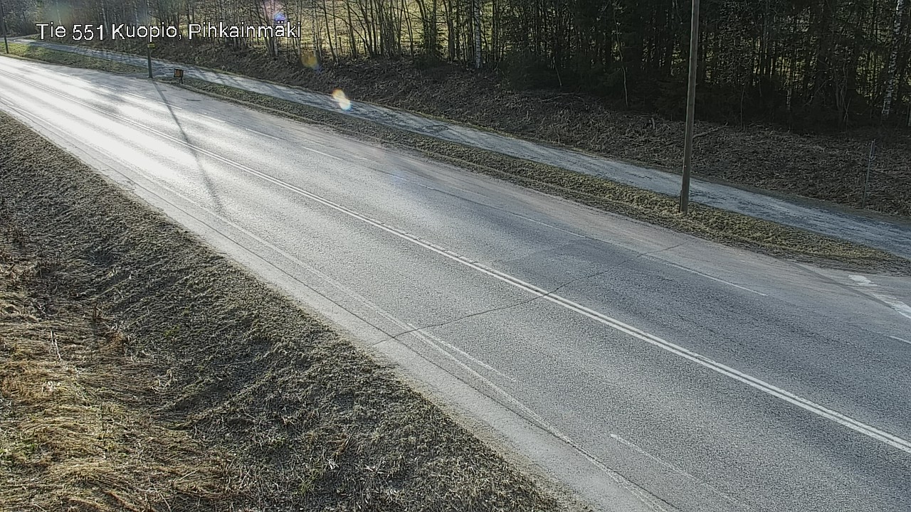 Weather Camera Image Road 551 Kuopio, Pihkainmäki, Kuopio, Pohjois-Savo