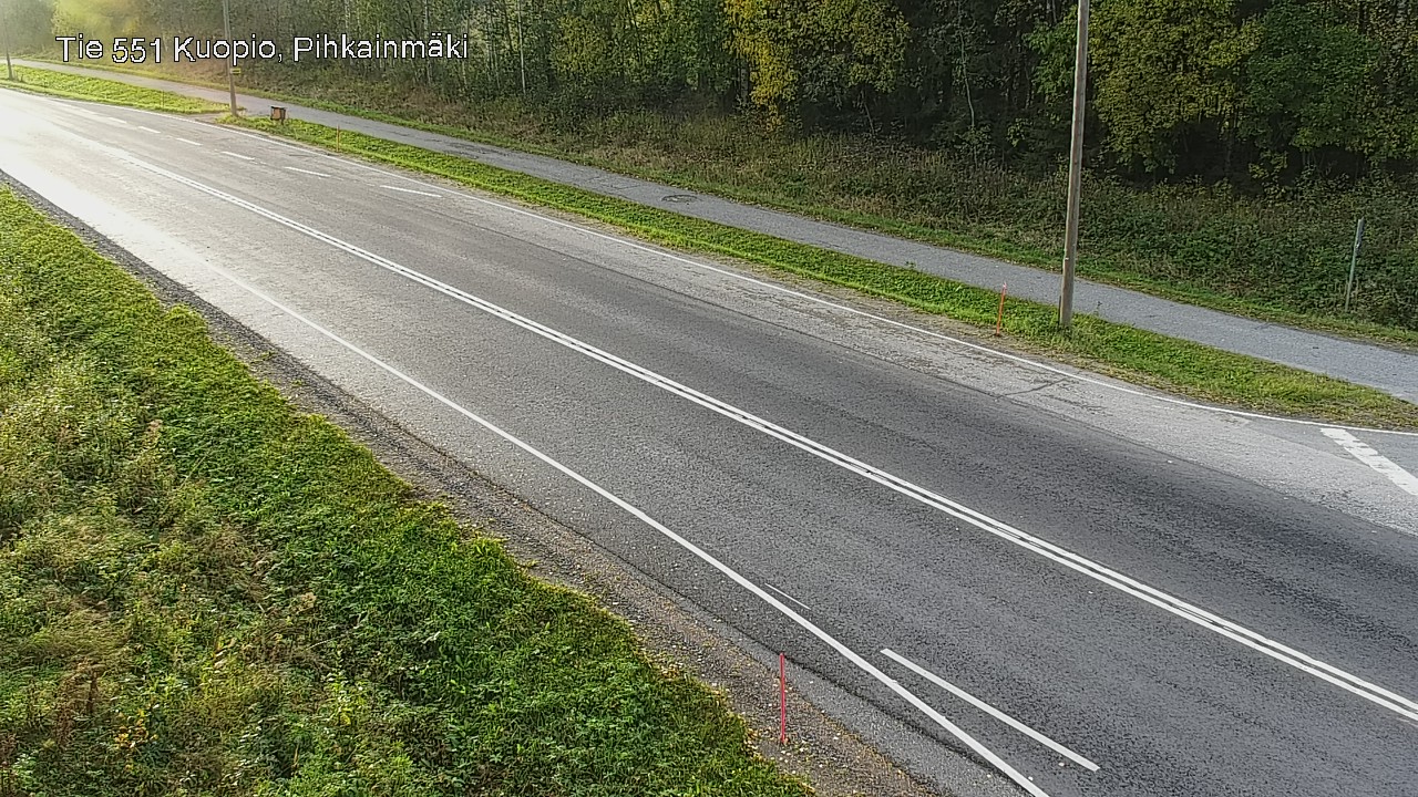 Weather Camera Image Road 551 Kuopio, Pihkainmäki, Kuopio, Pohjois-Savo