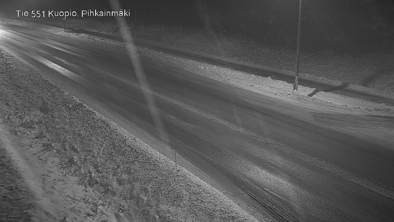 Weather Camera Image Väg 551 Kuopio, Pihkainmäki, Kuopio, Pohjois-Savo