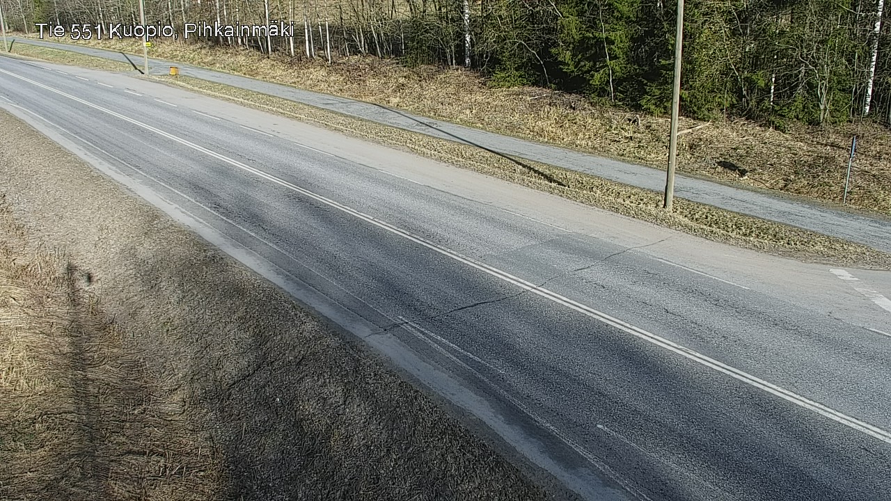 Weather Camera Image Väg 551 Kuopio, Pihkainmäki, Kuopio, Pohjois-Savo
