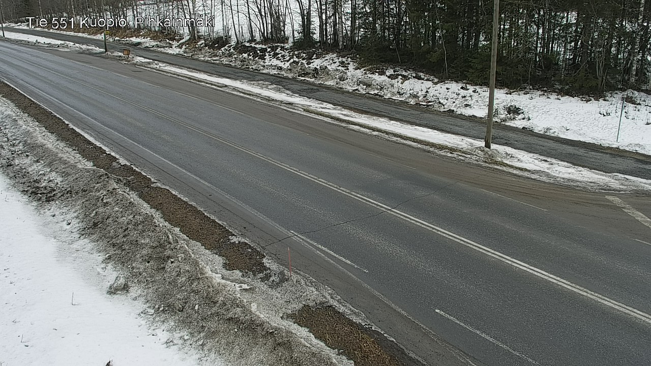 Weather Camera Image Väg 551 Kuopio, Pihkainmäki, Kuopio, Pohjois-Savo