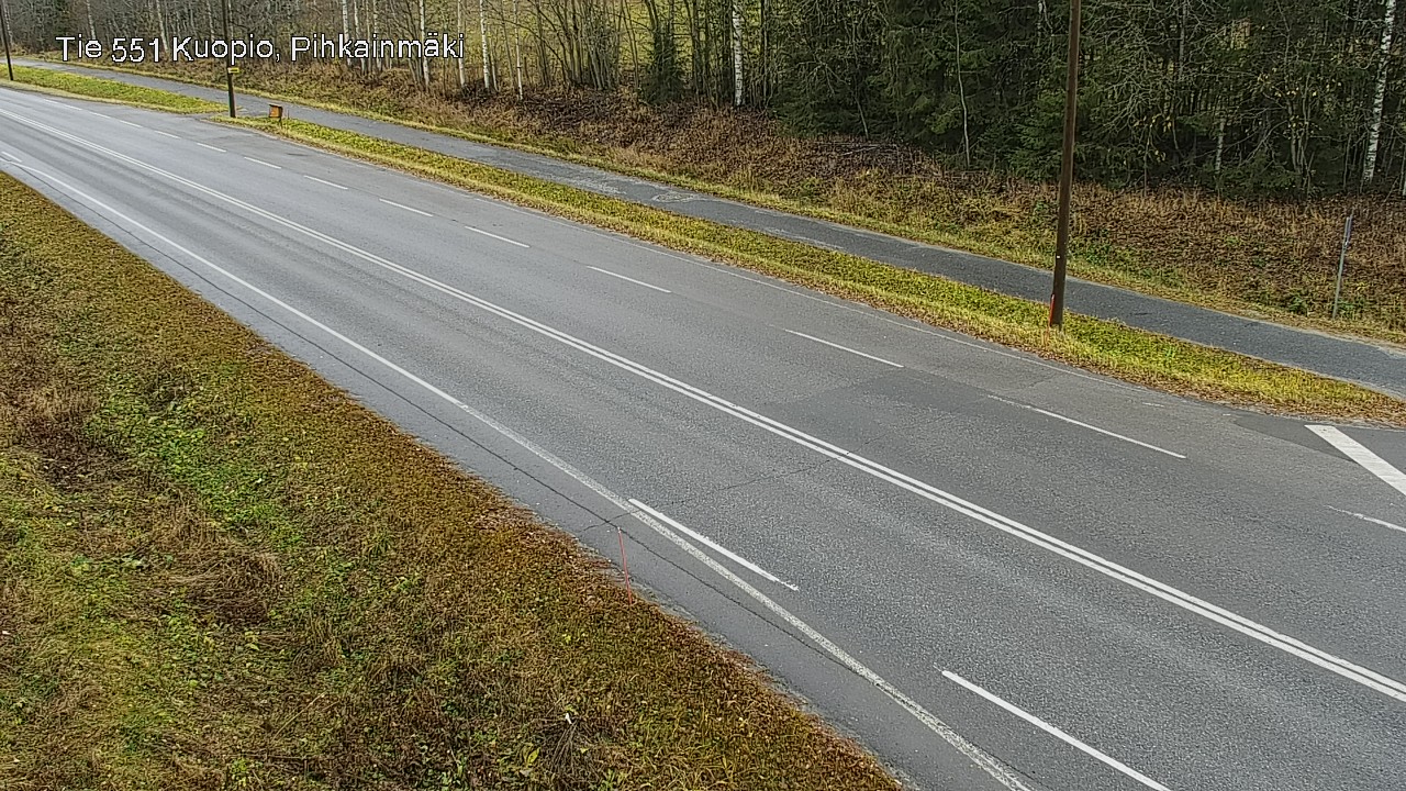 Weather Camera Image Väg 551 Kuopio, Pihkainmäki, Kuopio, Pohjois-Savo