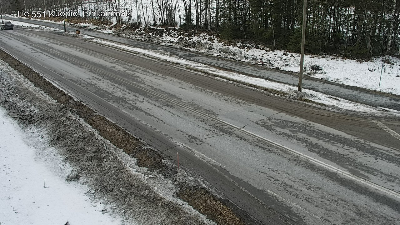 Weather Camera Image Väg 551 Kuopio, Pihkainmäki, Kuopio, Pohjois-Savo