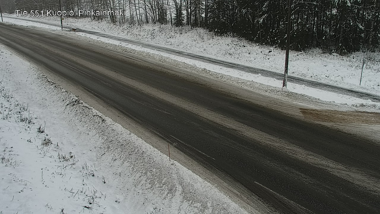 Weather Camera Image Road 551 Kuopio, Pihkainmäki, Kuopio, Pohjois-Savo