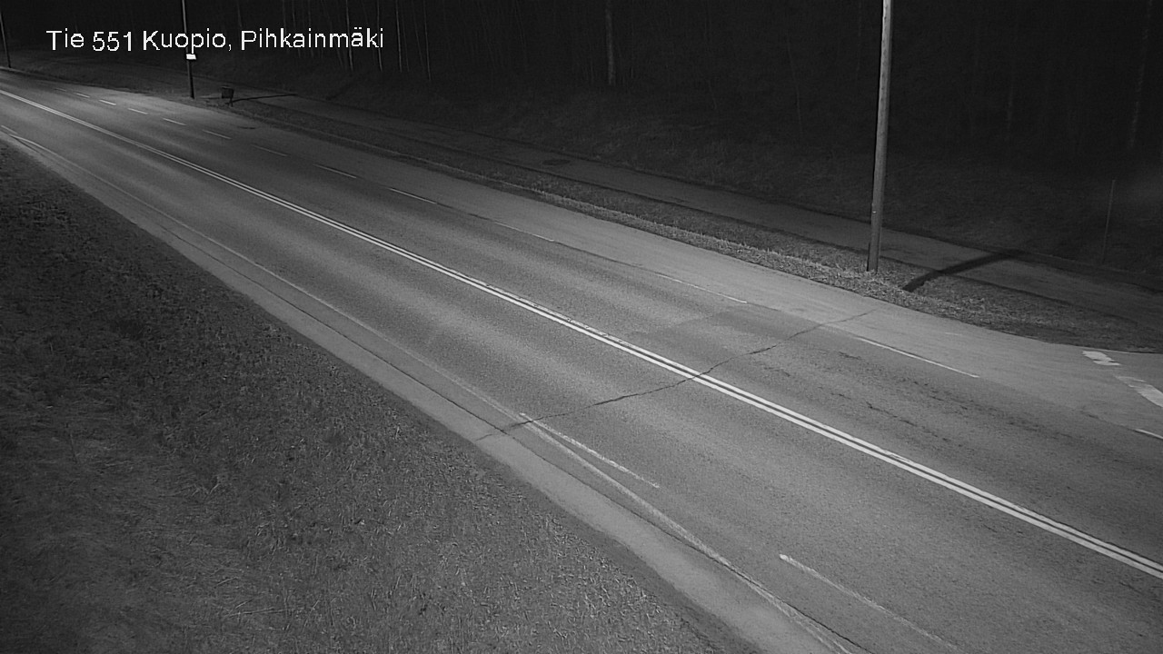 Weather Camera Image Road 551 Kuopio, Pihkainmäki, Kuopio, Pohjois-Savo