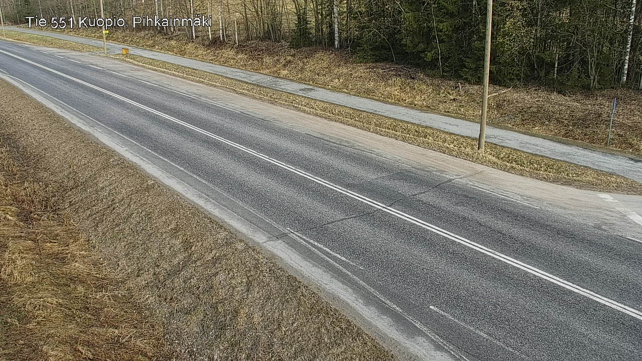 Weather Camera Image Road 551 Kuopio, Pihkainmäki, Kuopio, Pohjois-Savo