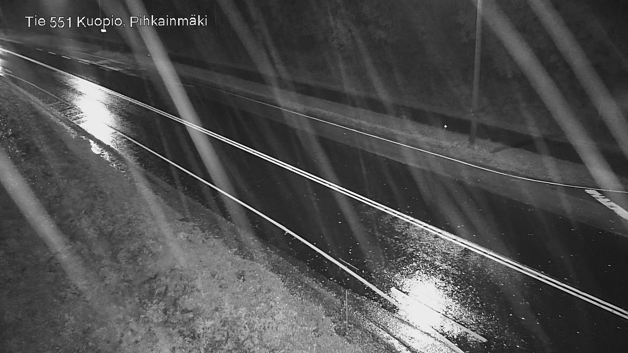 Weather Camera Image Road 551 Kuopio, Pihkainmäki, Kuopio, Pohjois-Savo