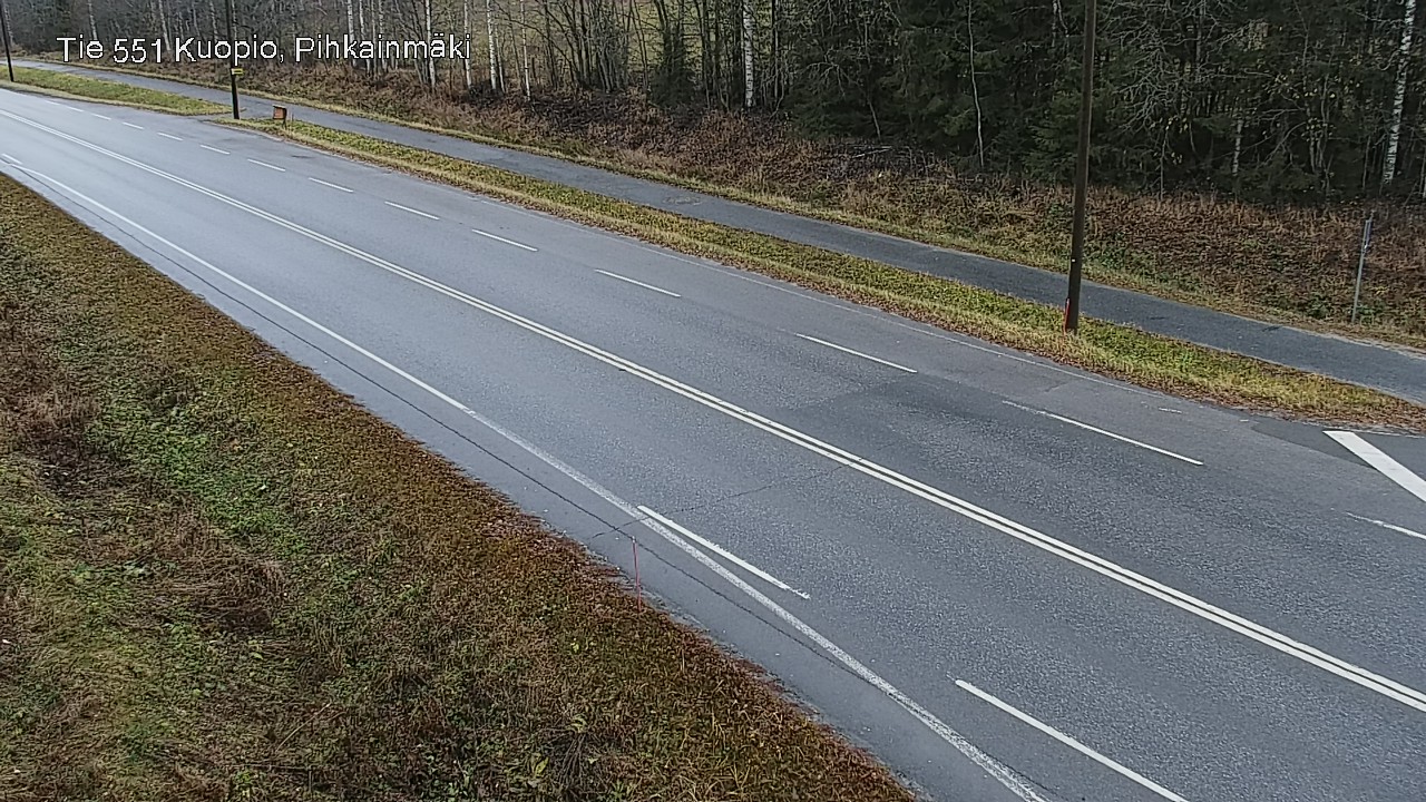 Weather Camera Image Väg 551 Kuopio, Pihkainmäki, Kuopio, Pohjois-Savo
