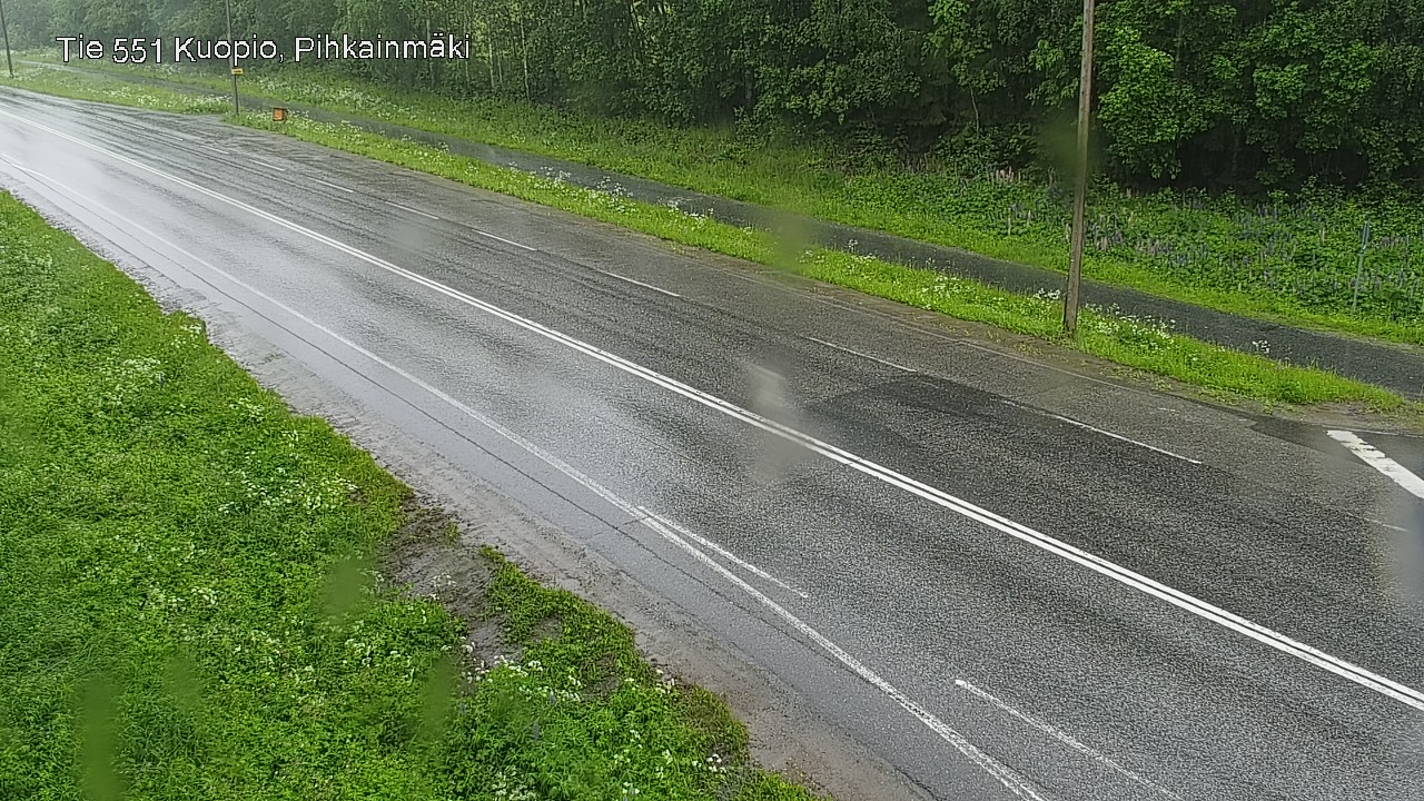 Weather Camera Image Väg 551 Kuopio, Pihkainmäki, Kuopio, Pohjois-Savo