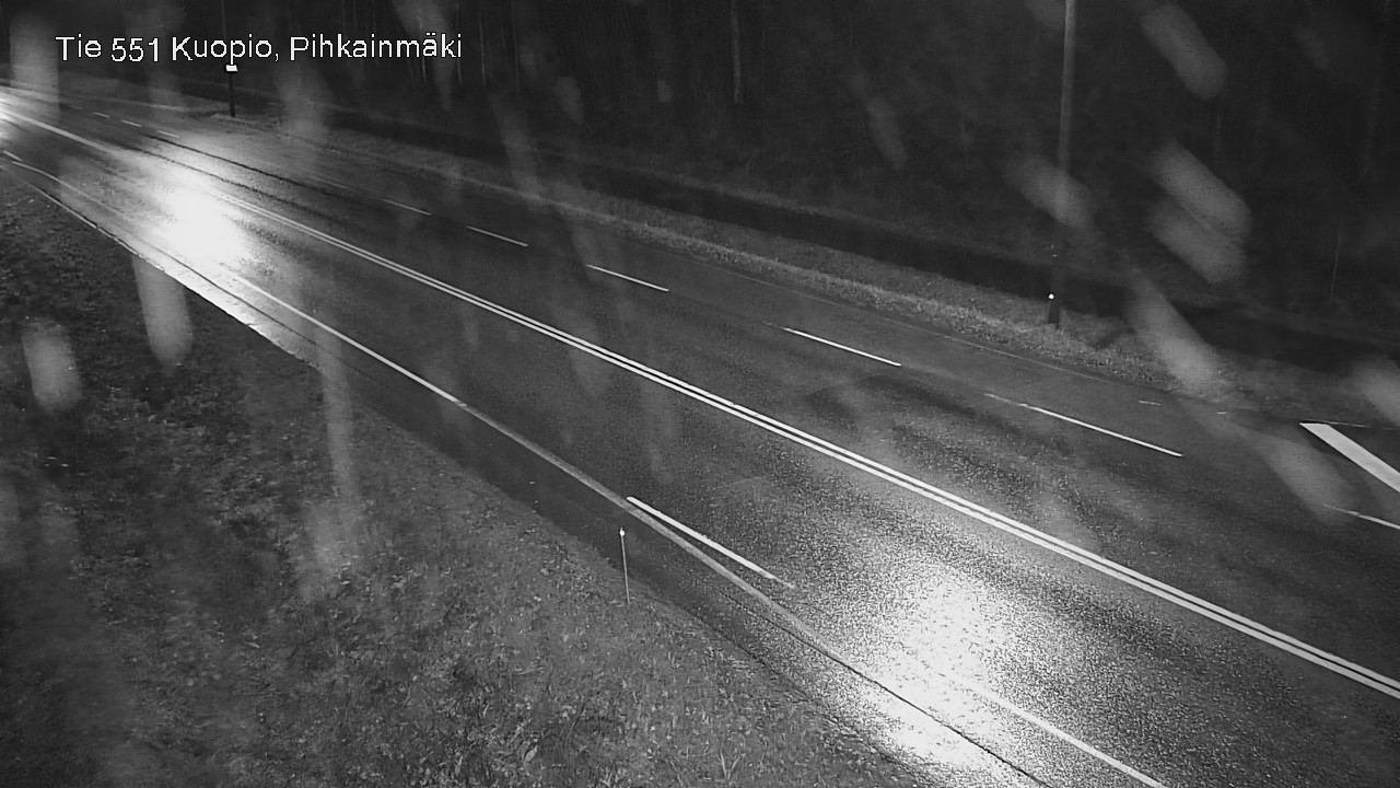 Weather Camera Image Road 551 Kuopio, Pihkainmäki, Kuopio, Pohjois-Savo