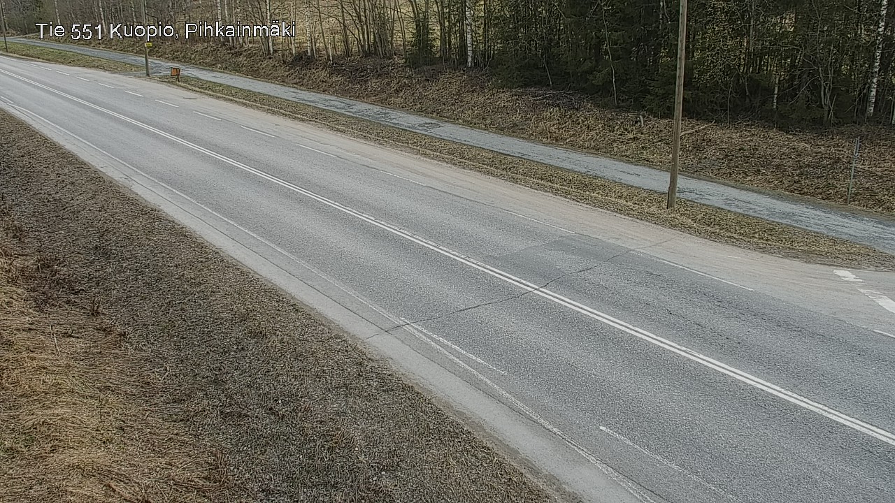 Weather Camera Image Road 551 Kuopio, Pihkainmäki, Kuopio, Pohjois-Savo