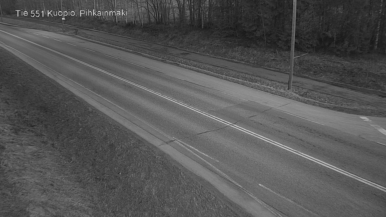 Weather Camera Image Road 551 Kuopio, Pihkainmäki, Kuopio, Pohjois-Savo