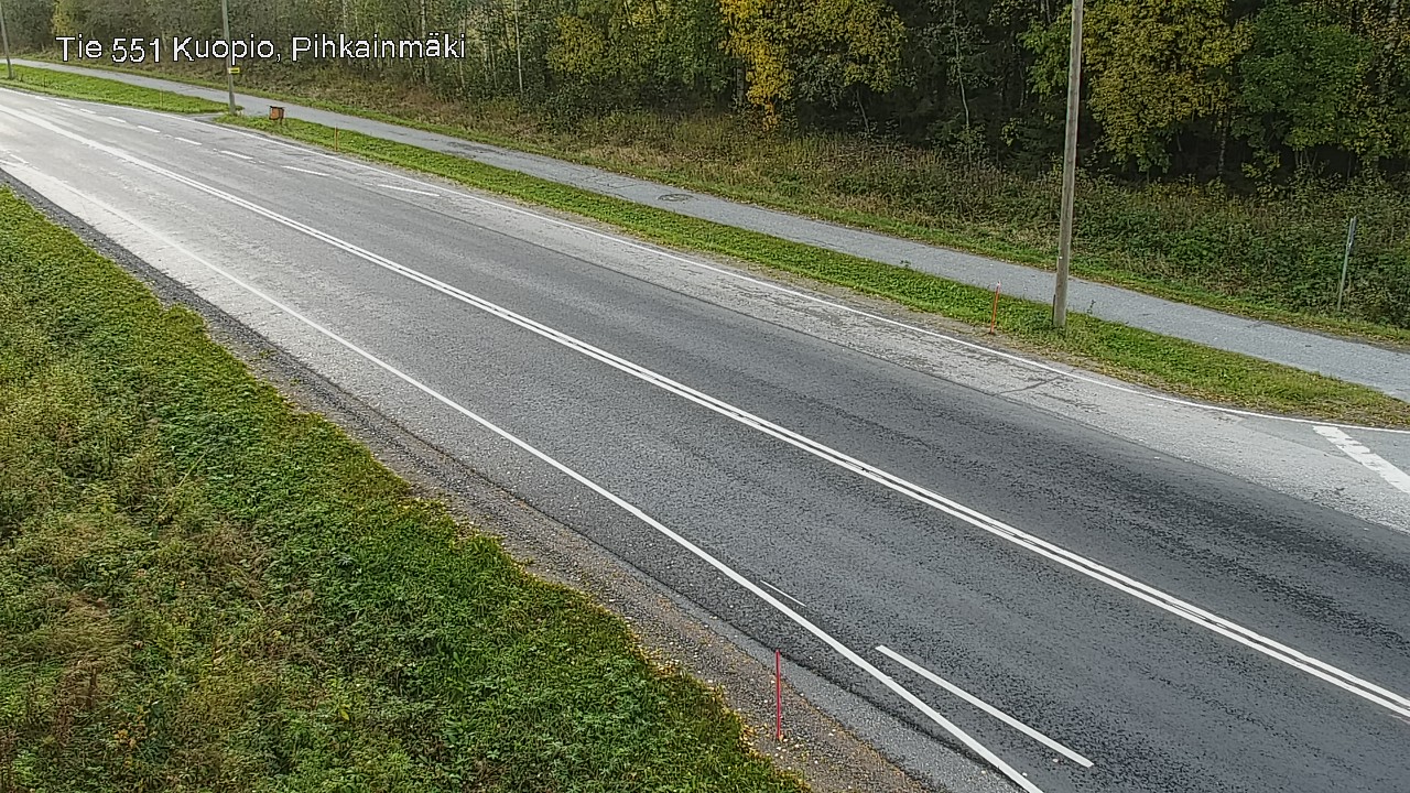 Weather Camera Image Road 551 Kuopio, Pihkainmäki, Kuopio, Pohjois-Savo