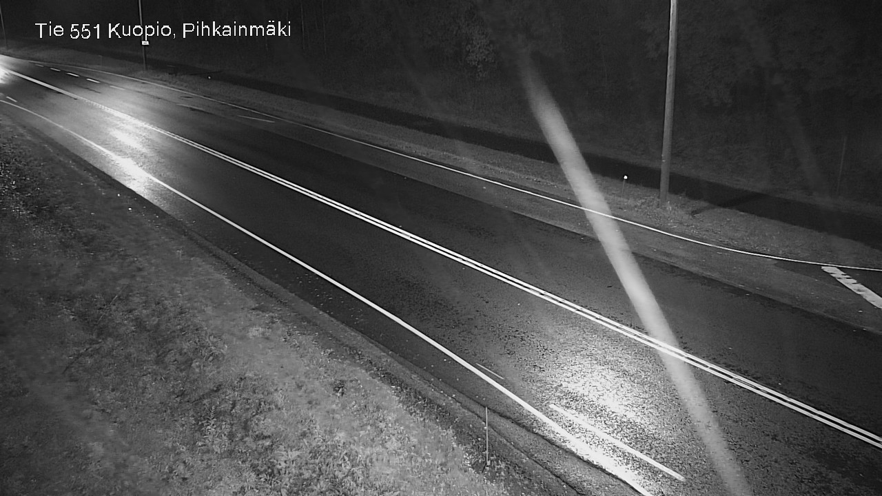 Weather Camera Image Road 551 Kuopio, Pihkainmäki, Kuopio, Pohjois-Savo