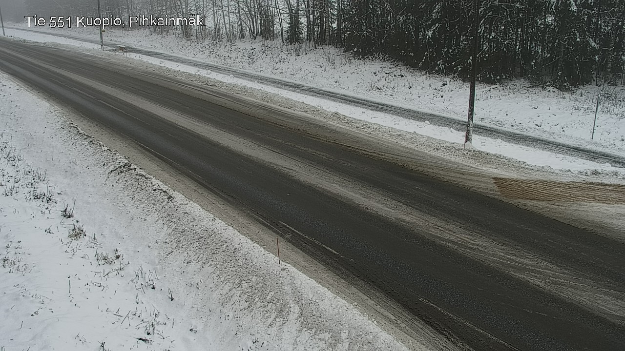 Weather Camera Image Road 551 Kuopio, Pihkainmäki, Kuopio, Pohjois-Savo