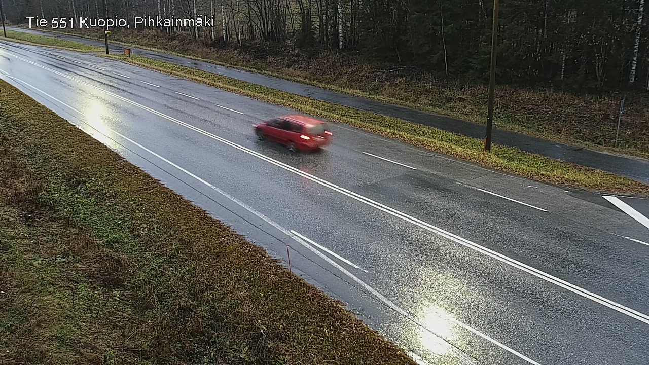 Weather Camera Image Väg 551 Kuopio, Pihkainmäki, Kuopio, Pohjois-Savo