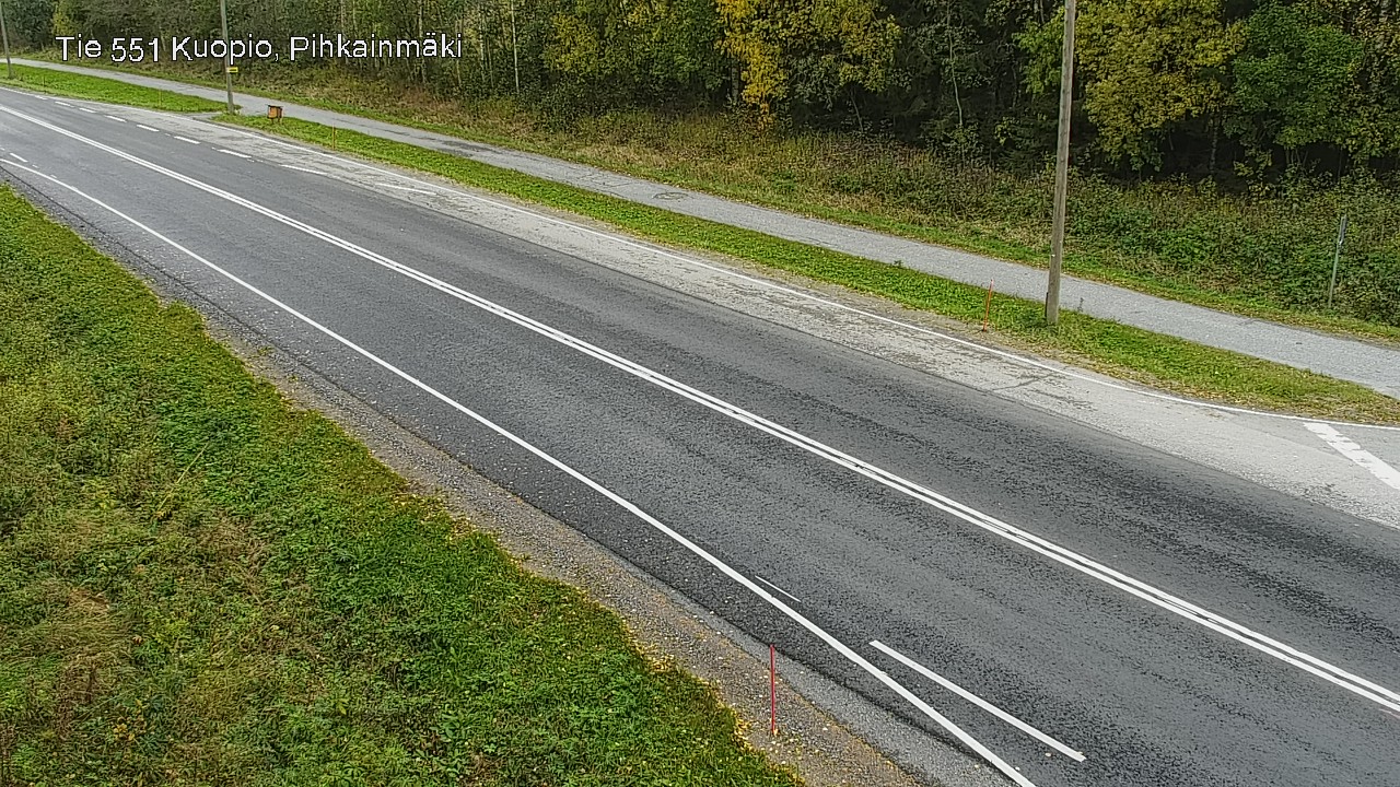 Weather Camera Image Road 551 Kuopio, Pihkainmäki, Kuopio, Pohjois-Savo