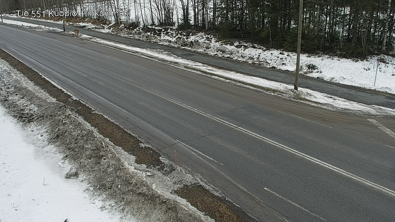 Weather Camera Image Väg 551 Kuopio, Pihkainmäki, Kuopio, Pohjois-Savo