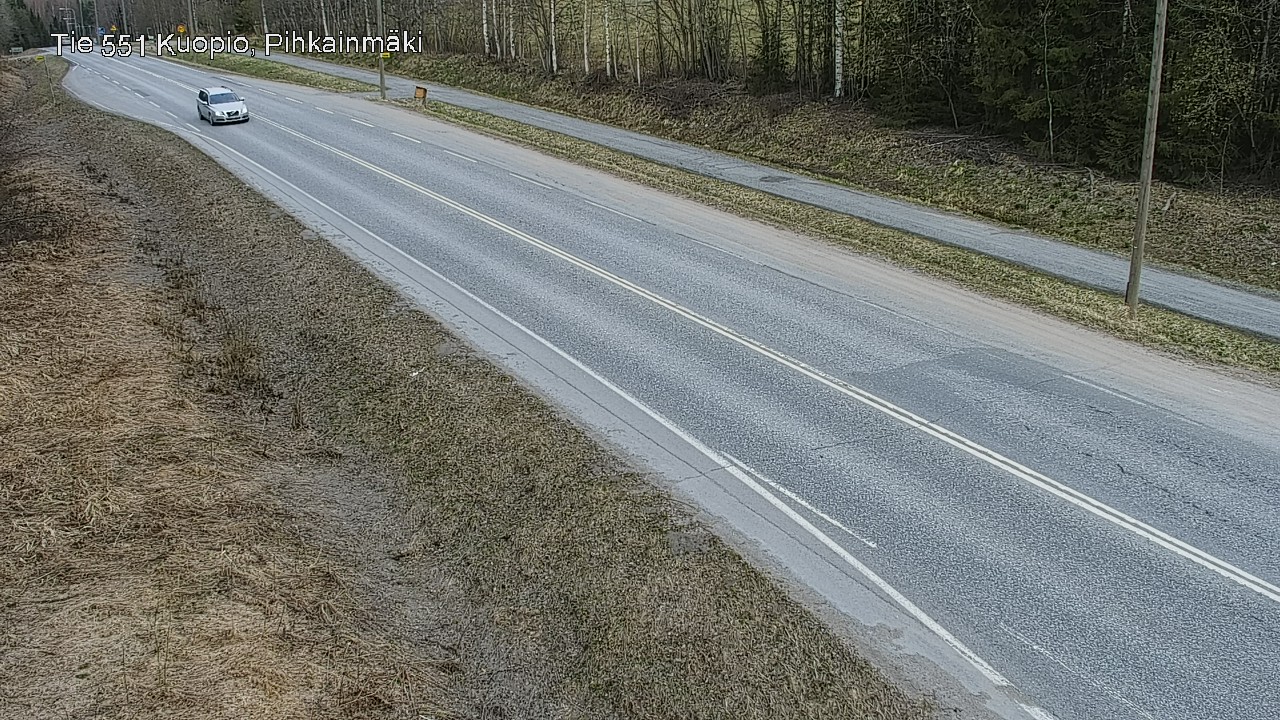 Weather Camera Image Road 551 Kuopio, Pihkainmäki, Kuopio, Pohjois-Savo