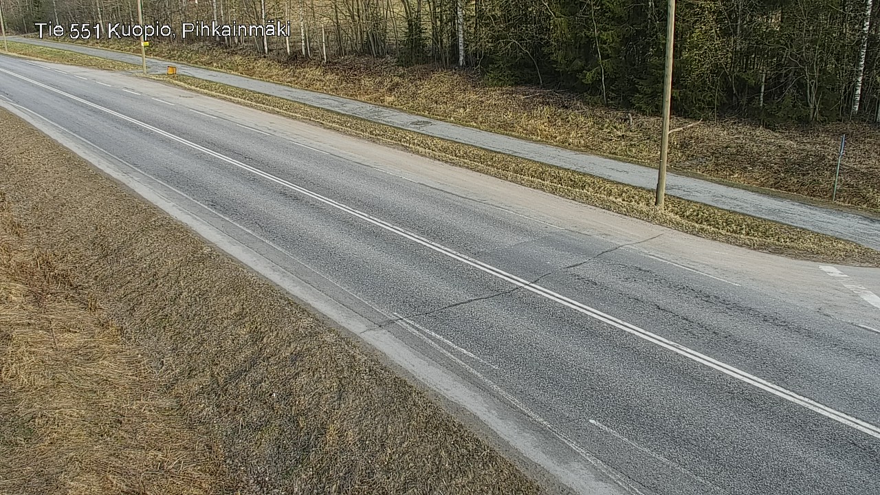 Weather Camera Image Väg 551 Kuopio, Pihkainmäki, Kuopio, Pohjois-Savo