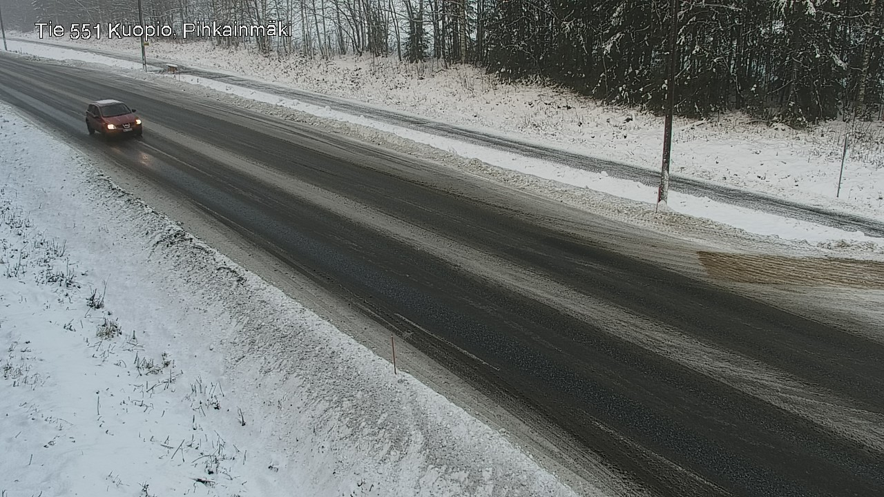 Weather Camera Image Road 551 Kuopio, Pihkainmäki, Kuopio, Pohjois-Savo