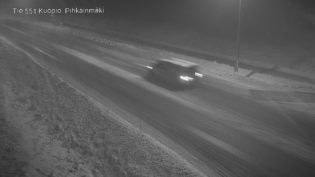Weather Camera Image Road 551 Kuopio, Pihkainmäki, Kuopio, Pohjois-Savo