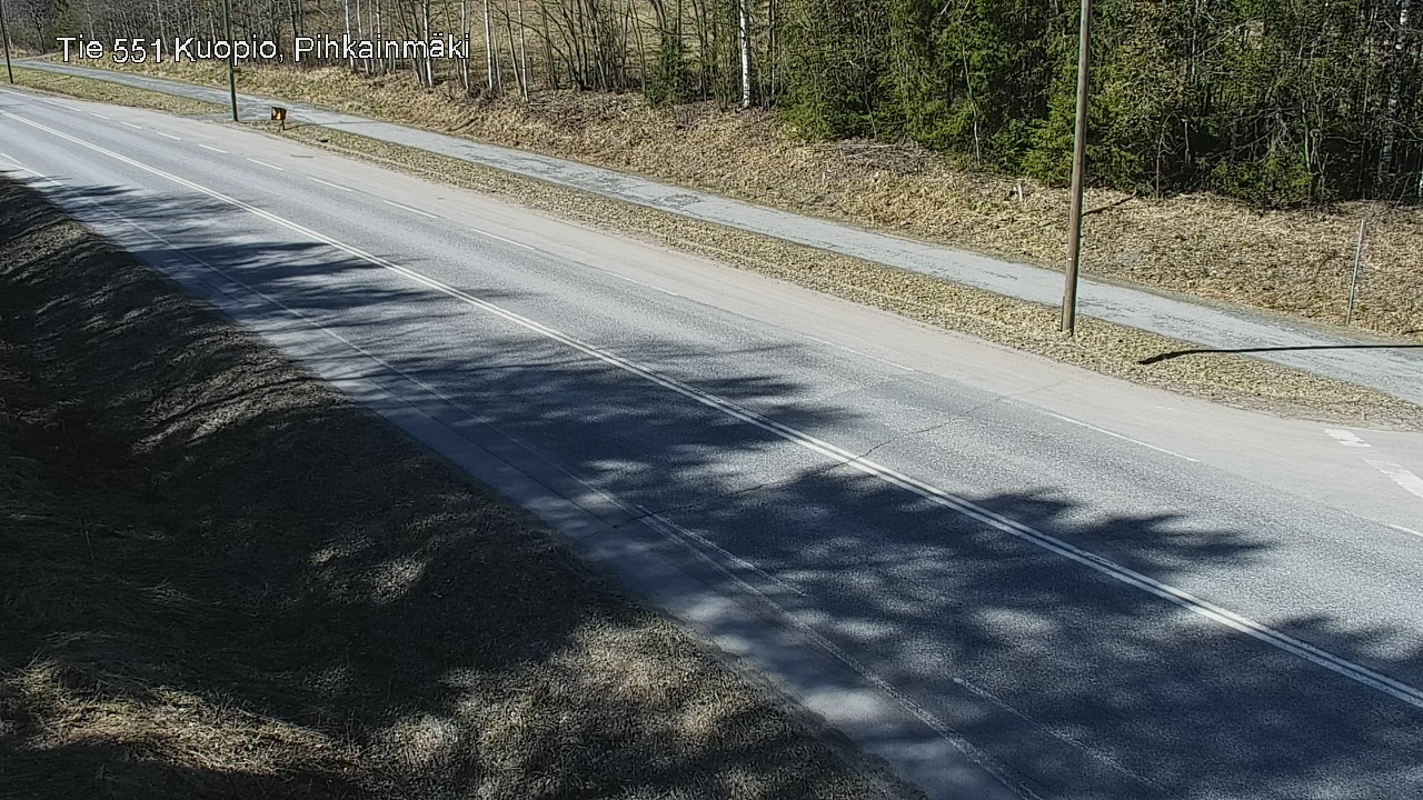 Weather Camera Image Road 551 Kuopio, Pihkainmäki, Kuopio, Pohjois-Savo