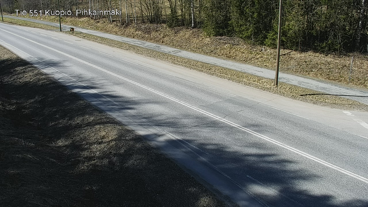 Weather Camera Image Road 551 Kuopio, Pihkainmäki, Kuopio, Pohjois-Savo
