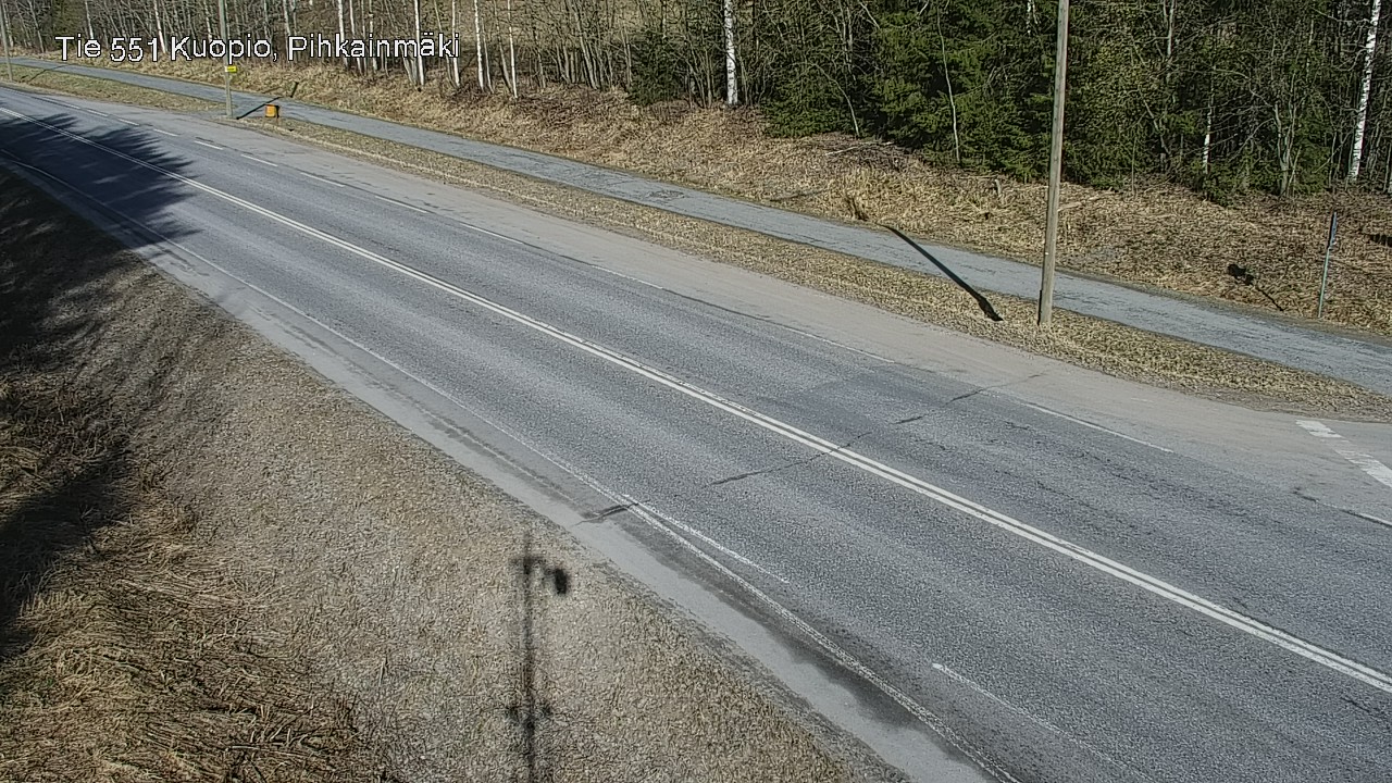 Weather Camera Image Road 551 Kuopio, Pihkainmäki, Kuopio, Pohjois-Savo