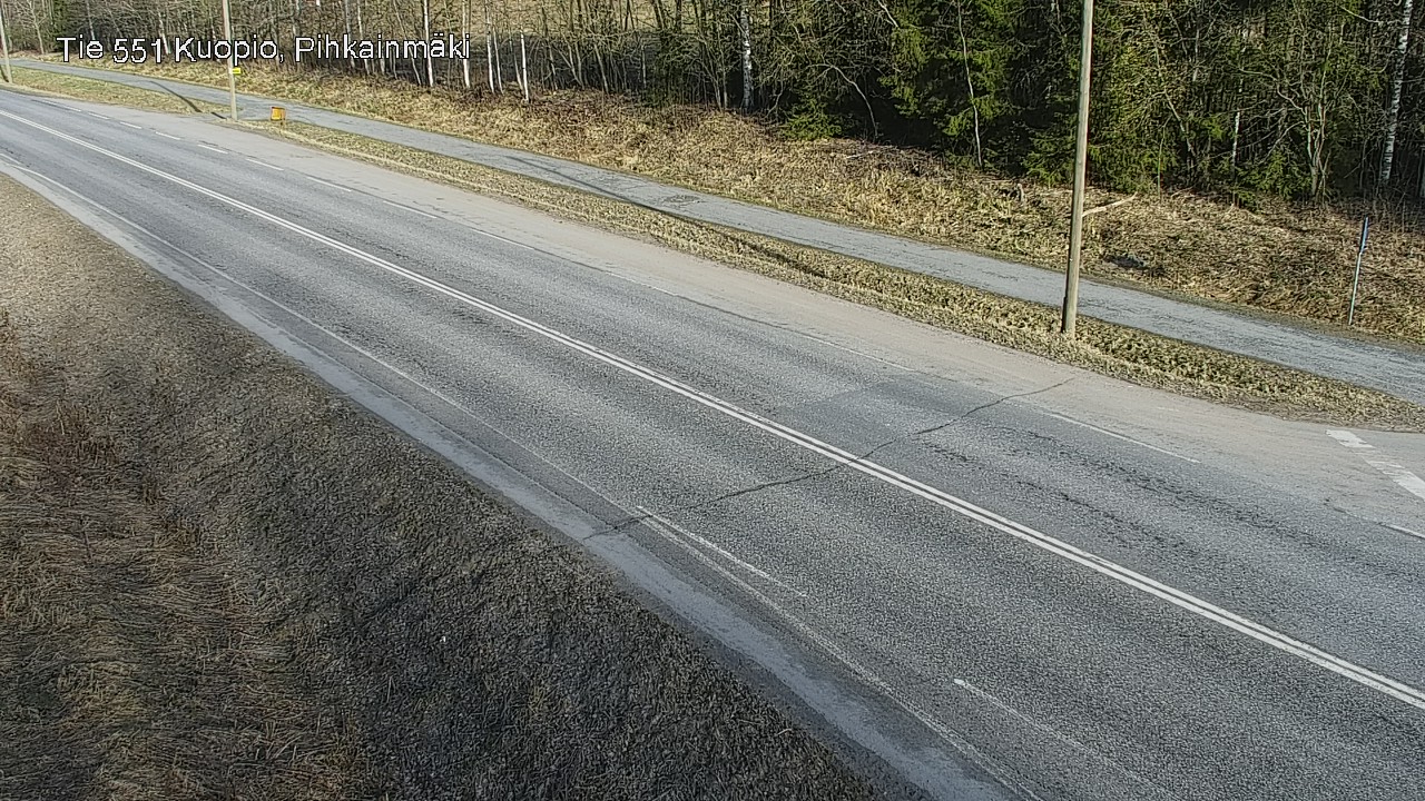 Weather Camera Image Väg 551 Kuopio, Pihkainmäki, Kuopio, Pohjois-Savo