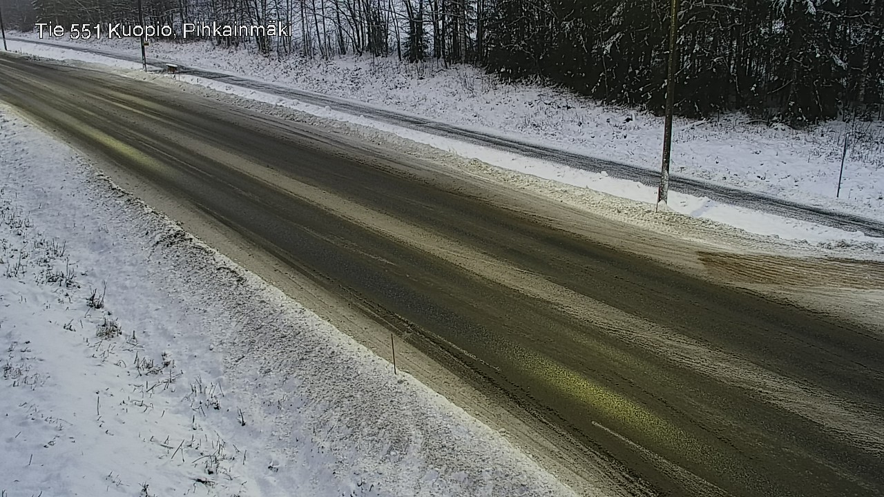 Weather Camera Image Road 551 Kuopio, Pihkainmäki, Kuopio, Pohjois-Savo