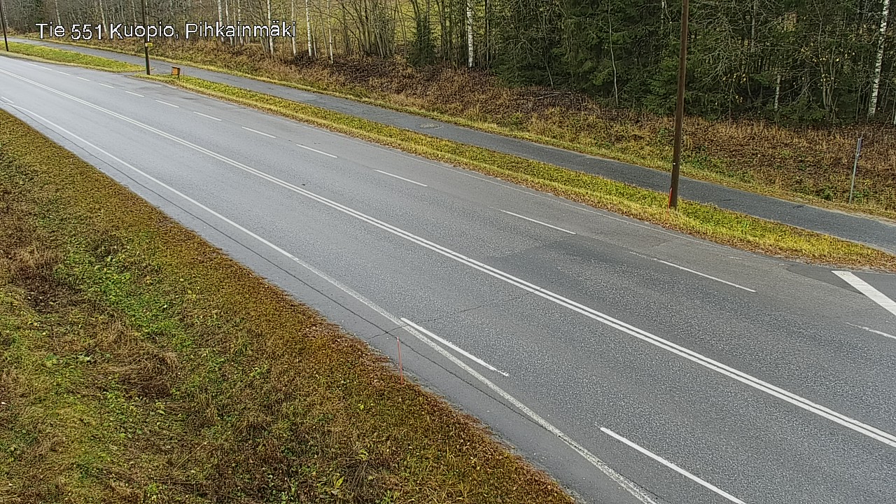 Weather Camera Image Väg 551 Kuopio, Pihkainmäki, Kuopio, Pohjois-Savo