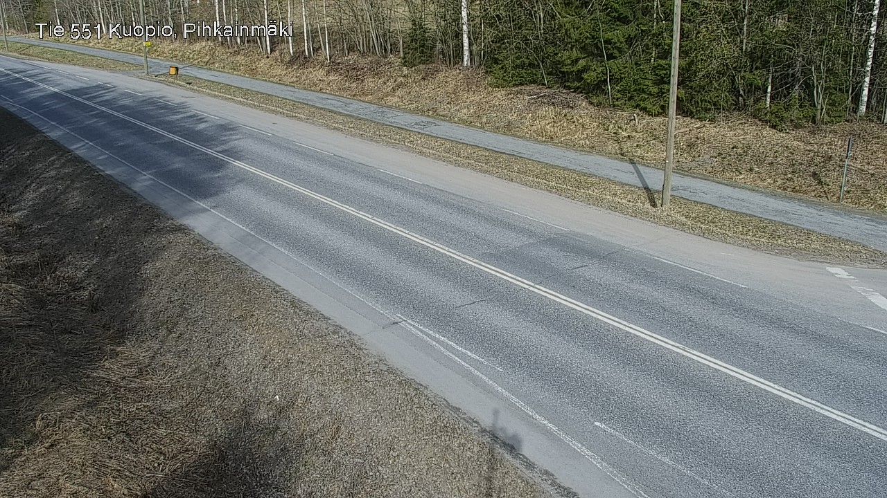 Kelikamerat Kuva Tie 551 Kuopio, Pihkainmäki, Kuopio, Pohjois-Savo