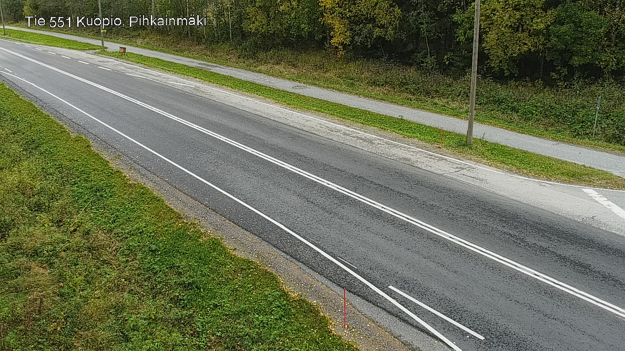 Weather Camera Image Road 551 Kuopio, Pihkainmäki, Kuopio, Pohjois-Savo