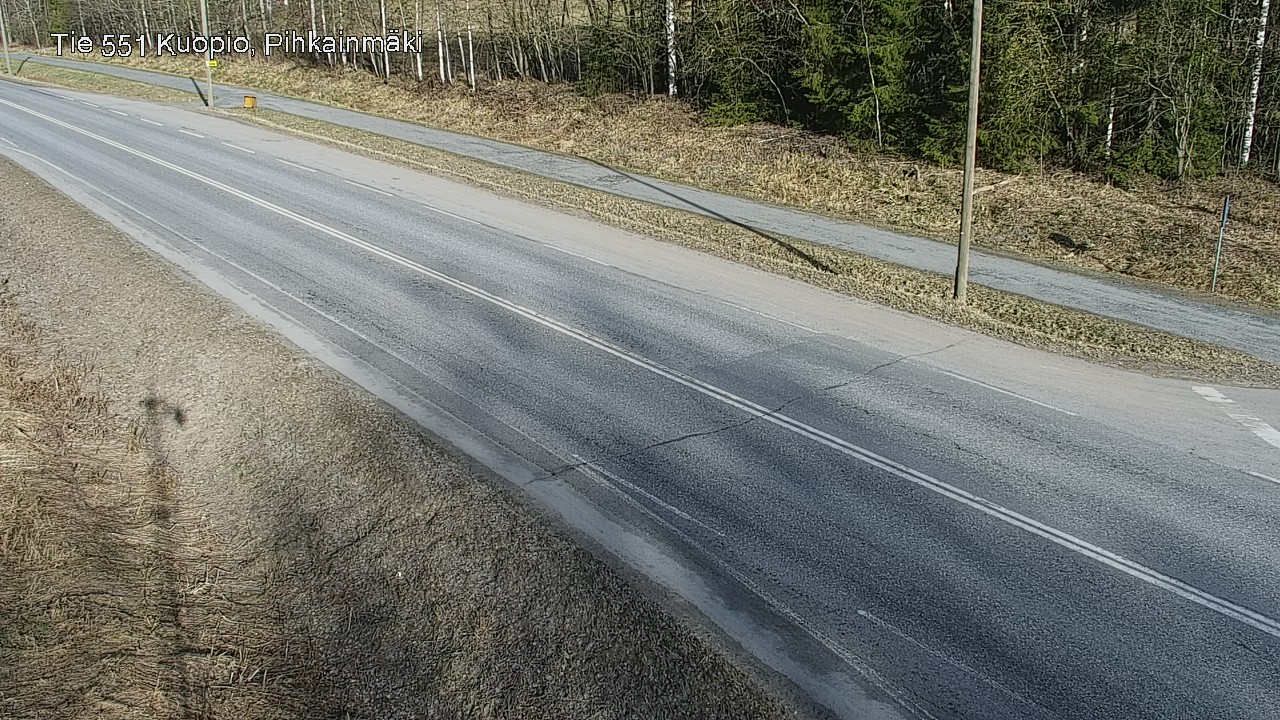 Weather Camera Image Väg 551 Kuopio, Pihkainmäki, Kuopio, Pohjois-Savo