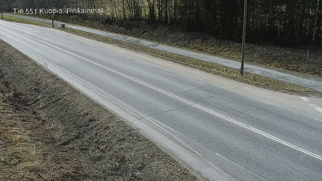 Weather Camera Image Road 551 Kuopio, Pihkainmäki, Kuopio, Pohjois-Savo