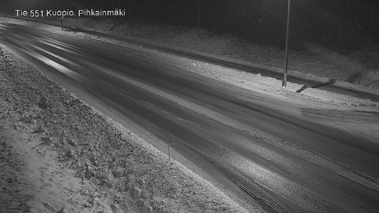 Weather Camera Image Road 551 Kuopio, Pihkainmäki, Kuopio, Pohjois-Savo
