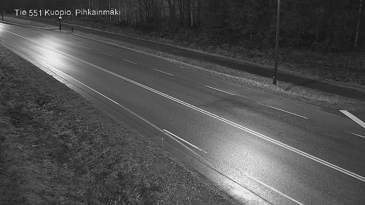 Weather Camera Image Väg 551 Kuopio, Pihkainmäki, Kuopio, Pohjois-Savo