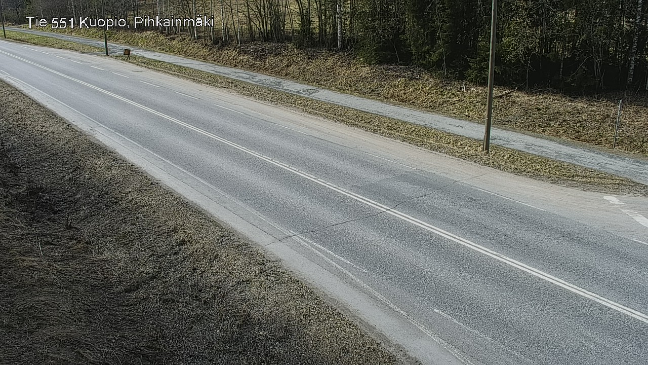 Weather Camera Image Road 551 Kuopio, Pihkainmäki, Kuopio, Pohjois-Savo