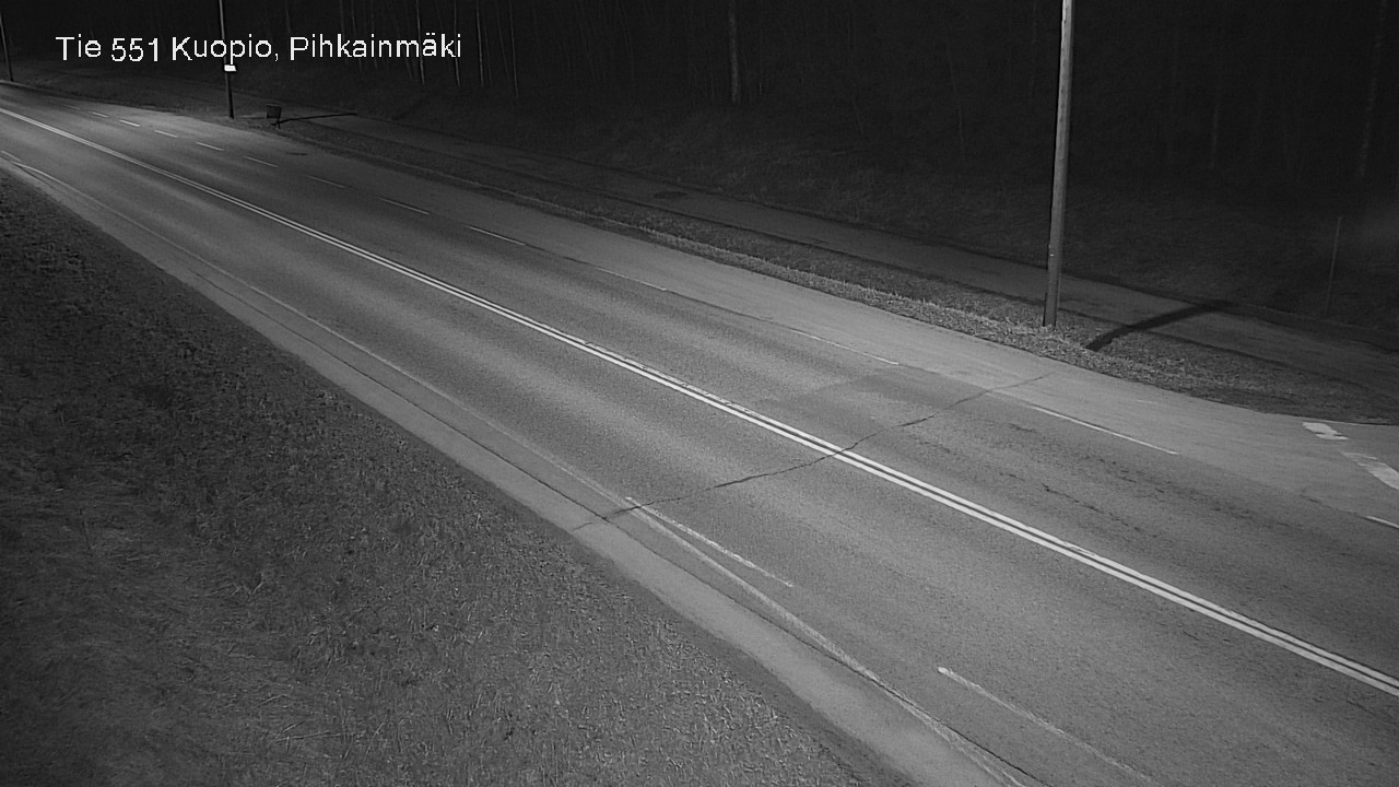 Weather Camera Image Road 551 Kuopio, Pihkainmäki, Kuopio, Pohjois-Savo