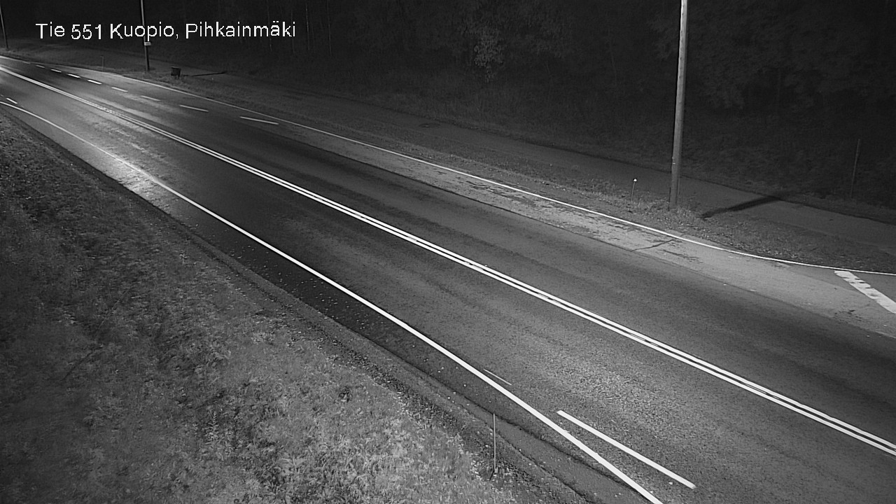 Weather Camera Image Road 551 Kuopio, Pihkainmäki, Kuopio, Pohjois-Savo