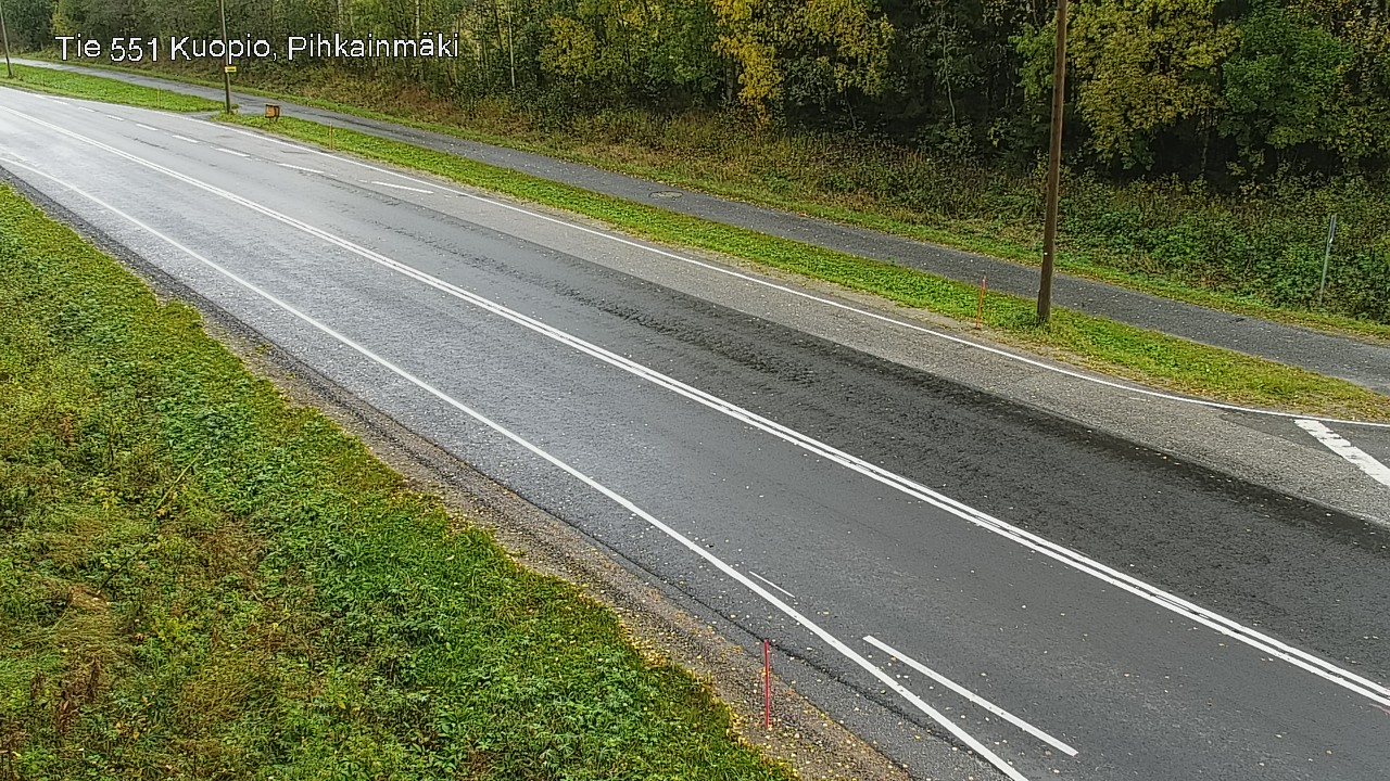 Weather Camera Image Road 551 Kuopio, Pihkainmäki, Kuopio, Pohjois-Savo