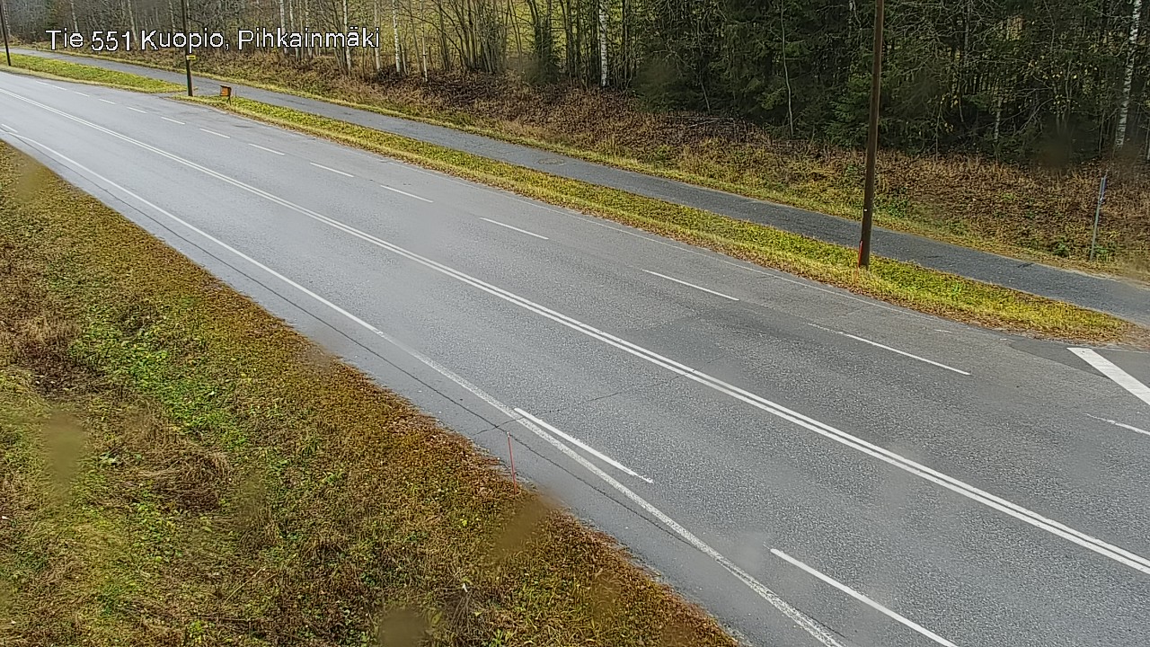 Weather Camera Image Väg 551 Kuopio, Pihkainmäki, Kuopio, Pohjois-Savo